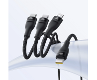 Baseus Kabel 3w1 Flash Series 3 100W USB-C - USB-C+USB-C+Lightning - 1502057 - zdjęcie 3